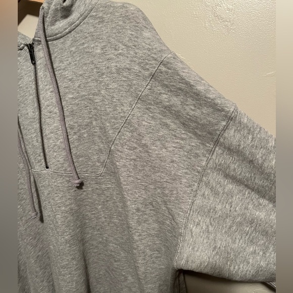 American Eagle Quarter Zip Jegging Fit Hoodie - Picture 5 of 9